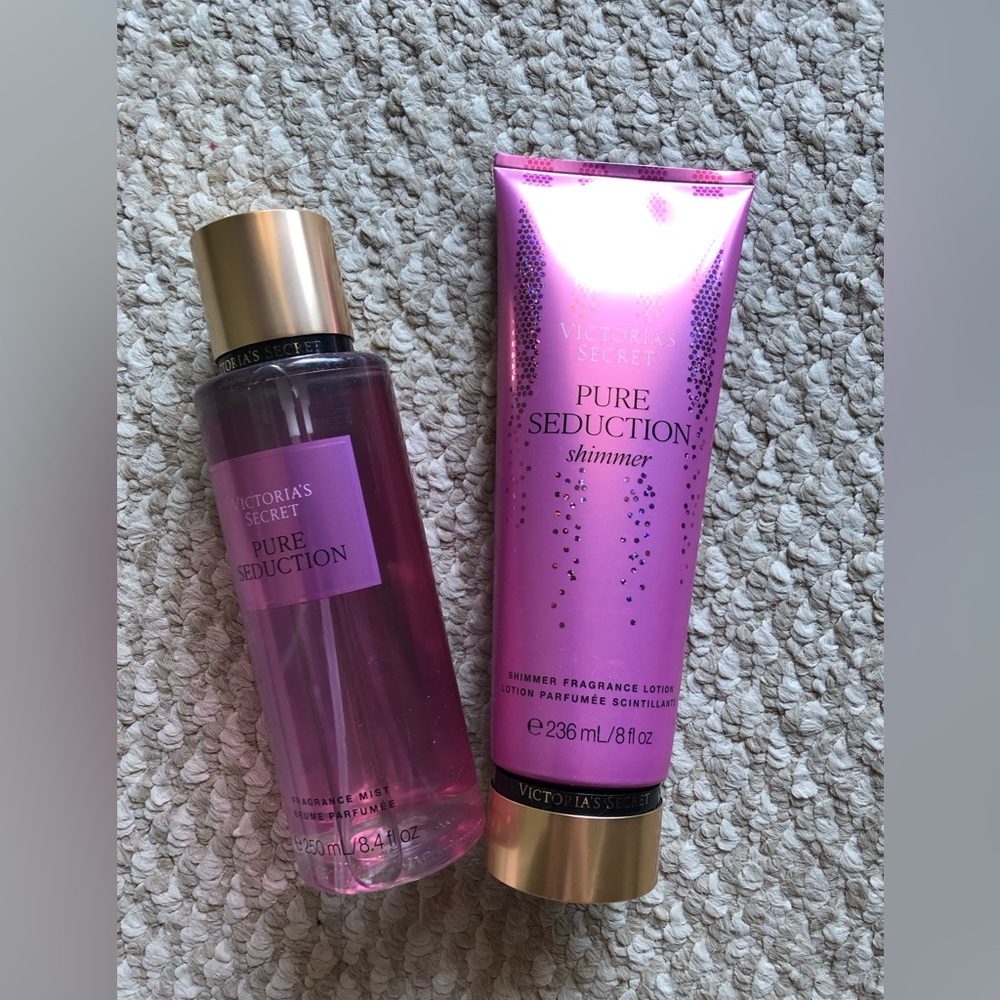 NWT Victoria's Secret Pure Seduction Shimmer Lotion & Mist Set
